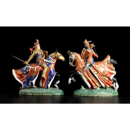  
Lotto di quattro gruppi di soldati a cavallo 
 