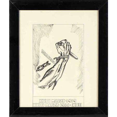  
Bozzetto propagandistico per Ricostituzione 23 marzo Miscellanea...
 