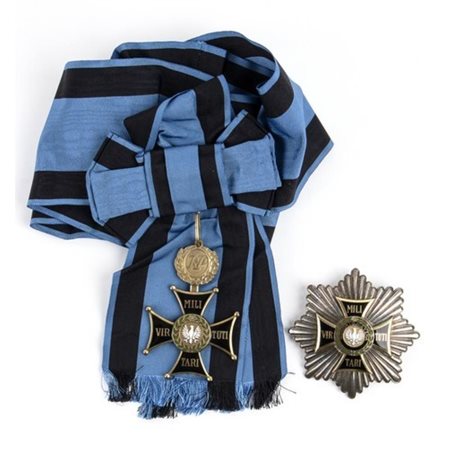  
ORDINE MILITARI VIRTUTI, GRAN CROCE ORDINI E MEDAGLIE - POLONIA, REPUBBLICA...
BRONZO DORATO, RAME, SMALTI, 70 MM, 100 MM 