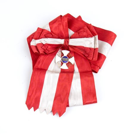  
ORDINE DELLA  CORONA D'ITALIA, FASCIA DI GRAN CROCE CON PENDENTE prima metà XX sec.
 