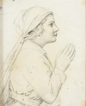 Vincenzo Gemito (Napoli 1852 – 1929), “Ritratto femminile”, 1922.