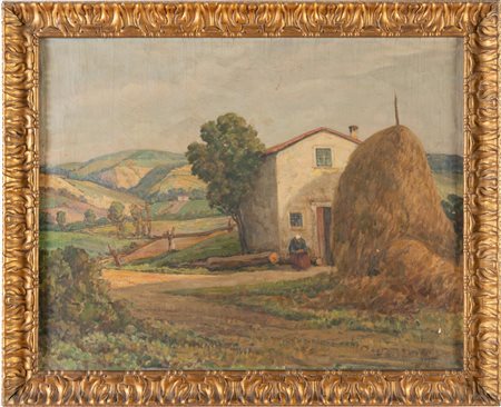 Guido Meineri (Cuneo 1869 - Montese 1944), “Colline modenesi”.