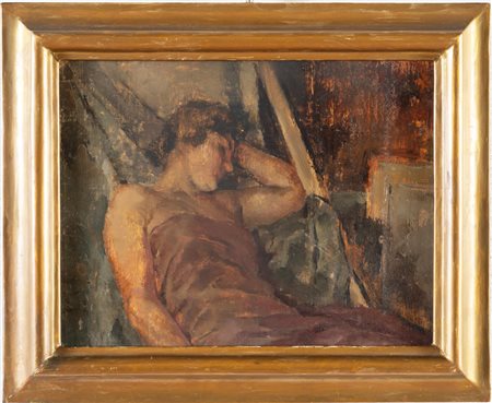 Gino Marzocchi (Molinella 1895 - Bologna 1981), “Donna addormentata”.