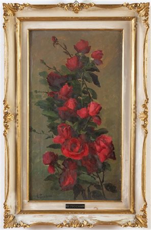 Agostino Zucchini (Fiesso di Budrio 1894 - Bologna 1972), “Rose”.
