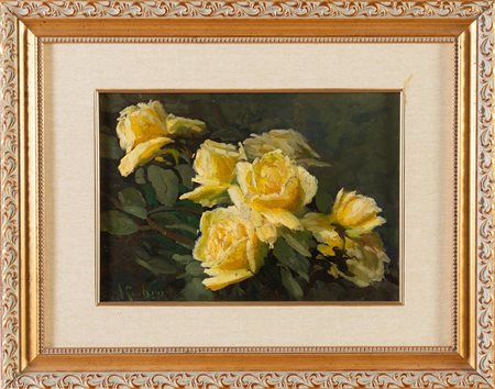 Agostino Zucchini (Fiesso di Budrio 1894 - Bologna 1972), “Fiori”.