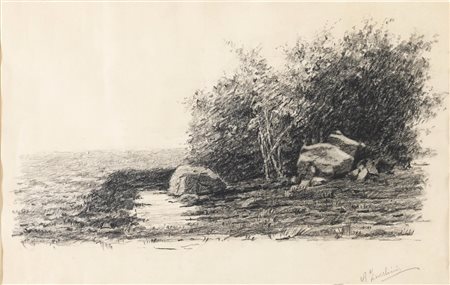 Agostino Zucchini (Fiesso di Budrio 1894 - Bologna 1972), “Paesaggio”.