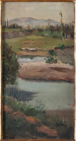 Antonio Roli (Bologna 1903 – 1976) “Paesaggio”.