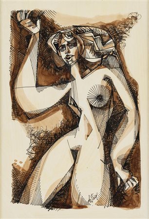 Adriano Fava (Russi 1940), “Figura di donna”.