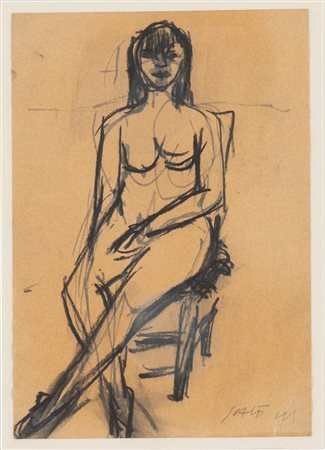 Michele Salemi (Brindisi 1942 - Bologna 2013), “Figura femminile seduta”.