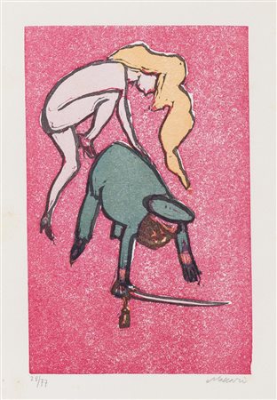 Mino Maccari (Siena 1898 – Roma 1989), “Senza titolo”.