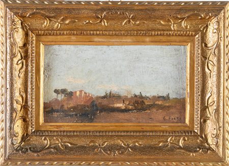 Giulio Fiori (Bologna 1909 - 1991), “Paesaggio”.