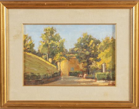 Piero Fiori (Bologna 1947), “Villa con parco nel quartiere Colli”, 1973.