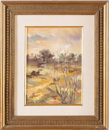 Gabriella Oppi Nassetti (XIX – XX secolo), “Paesaggio”, 1970.