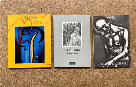 MONOGRAFIE DI ARTE GRAFICA (CHAGALL, ROUAULT E MIRÓ) - Lotto unico di 3 cataloghi