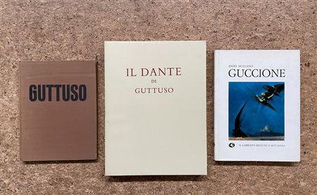 PIERO GUCCIONE E RENATO GUTTUSO - Lotto unico di 3 cataloghi