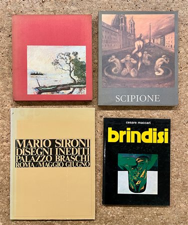 PITTURA FIGURATIVA ITALIANA (TOSI, SCIPIONE, SIRONI E BRINDISI) - Lotto unico di 4 cataloghi