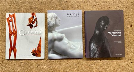 ARMANDO CHERI, GIULIANO VANGI E VENTURINO VENTURI - Lotto unico di 3 cataloghi