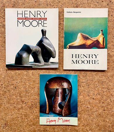 HENRY MOORE - Lotto unico di 3 cataloghi