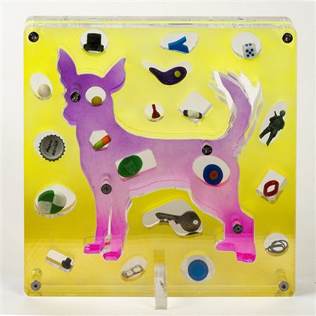 Nucara Renzo Crema 1955 Stratofilm (chihuahua) - 2011 Plexiglass, resine,...
