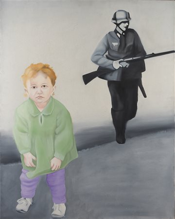 Montesano Gian Marco Torino 1949 Senza titolo Olio su tela 80 x 100 cm...