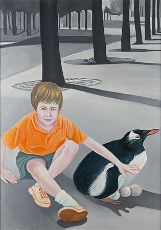 Montesano Gian Marco Torino 1949 Farinello protettore della vita - 1994 Olio...