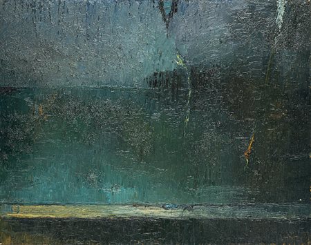 Stradella Luigi Monza 1929 Vetrina Olio su tavola 69 x 55 cm Firma e titolo...