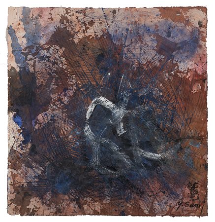 Sumi Yasuo Japanese 1925 Senza titolo - 2004 Tecnica mista su tela 69 x 66 cm...