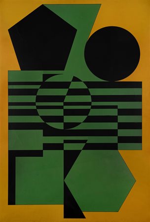 Vasarely Victor Pecs (Ungheria) 1906 - Parigi 1997 Sonka 1956/89 Acrilico su...