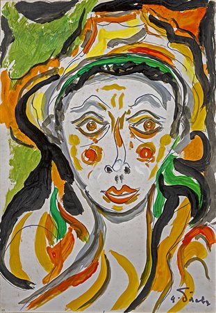 Viola Giuseppe Milano 1933 - 2010 Anna la bracciante - 2001 Tecnica mista su...