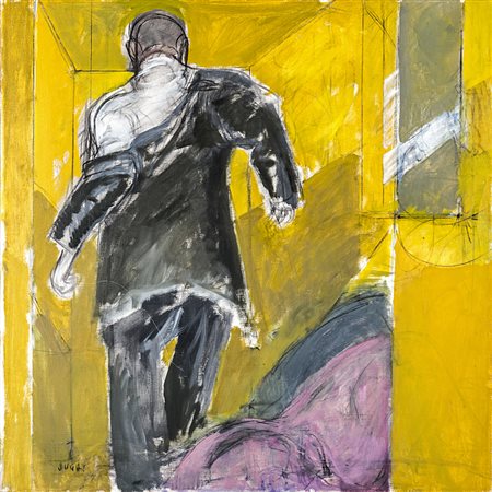 Sughi Alberto Cesena 1928 A dino cordialmente Olio su tela 90 x 90 cm Firmato...