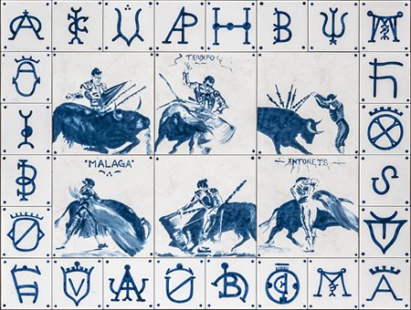 Mondino Aldo Torino 1938 - 2005 Azulejo - 2004 Tecnica mista su ceramica 80 x...