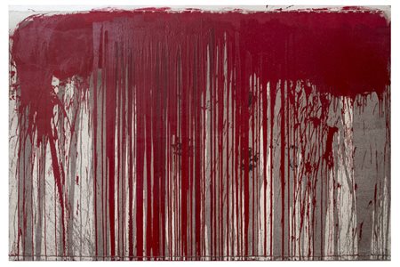 Nitsch Hermann Vienna 1938 Senza titolo - 2005 Olio su tela 300 x 200 cm...