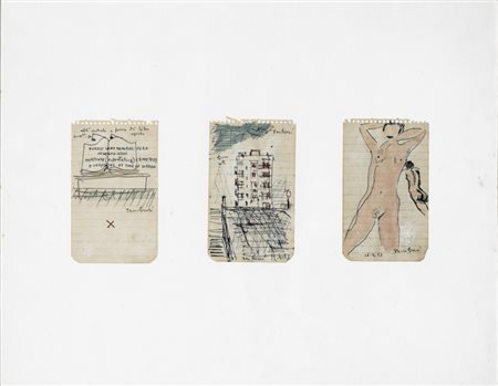 Tamburi Orfeo Jesi (Ancona) 1910 - Parigi 1994 Senza titolo - 1957 Tecnica...