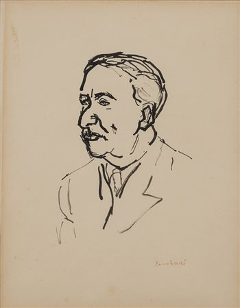 Tamburi Orfeo Jesi (Ancona) 1910 - Parigi 1994 Ritratto China su carta 21 x...