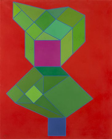 Perilli Achille Roma 1927 L’attroatopi - 2006 Acrilici su tela 65 x 81 cm...