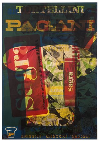 Rotella Mimmo Catanzaro 1918 - Milano 2006 Alimentaria - 1966 Artypo 99 x 138...