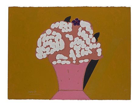 Pozzati Concetto Vo' di Padova 1935 A che punto siamo con i fiori - 1989...