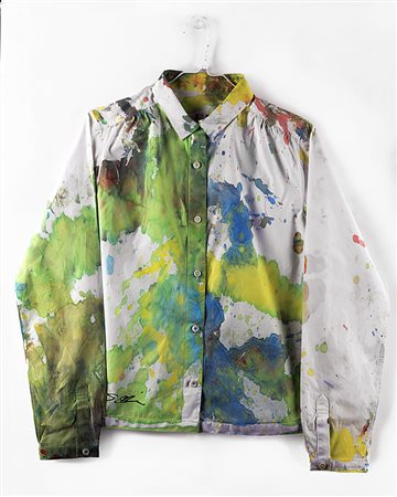 Shimamoto Shozo Osaka (Giappone) 1928 Felissimo 038 - 2007 Acquerello su...