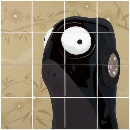 Hackatao Gummy pod podmork n°5 - 2008 Tecnica mista + resina 61 x 61 cm Firma...