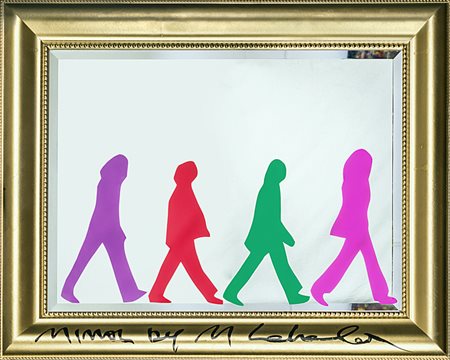 Lodola Marco Dorno (Pavia) 1955 Mirror by Lodola Tecnica mista,...