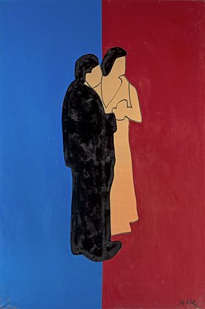 Lodola Marco Dorno (Pavia) 1955 Ballerini - 2000 Smalti su carta intelata 100...