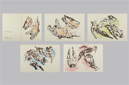 GERONAZZO GIULIANA (XX SEC.) - La stagione nei segni zodiacali (cartella composta da n.4 grafiche). .