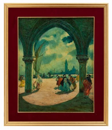 Rodolfo Paoletti Venezia 1866 - Milano 1930 Notturno a Venezia