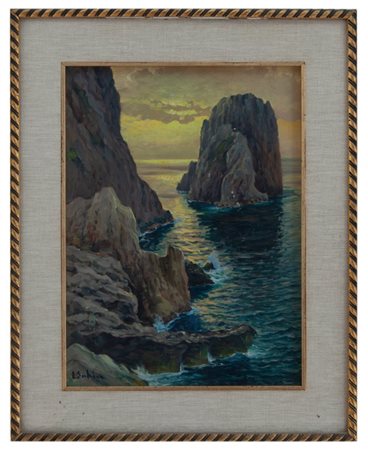 Firma Indecifrata Del XX Secolo Italia Meridionale XX Secolo I Faraglioni