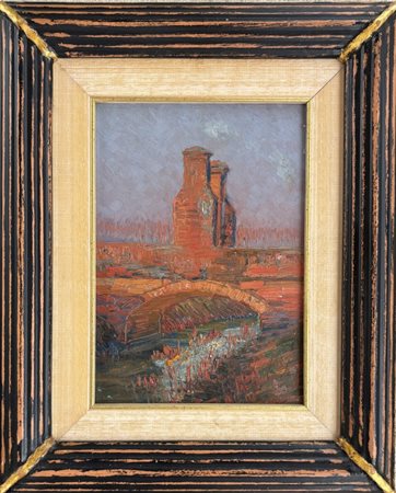 Archimede Santi Pergola (PU) 1876 - 1947 Il canale Carlo Alberto