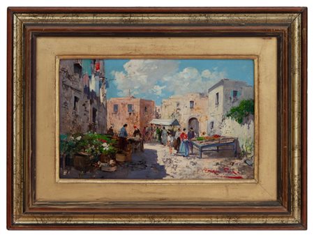 Giuseppe Pesa Polistena (RC) 1928 - 1982 Veduta Calabrese