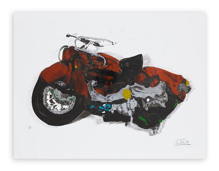 CÉSAR BALDACCINI (1921-1998) - Compressione di una moto, 1972