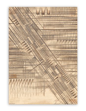 ARNALDO POMODORO (1926) - Lettera con discesa, 1977