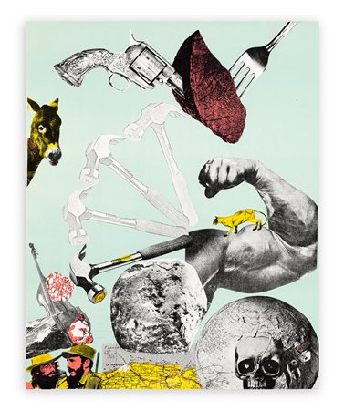 GUDMUNDUR ERRÓ (1932) - Senza Titolo (El circulo de piedra), 1970