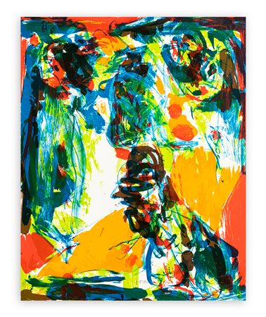 ASGER JORN (1914-1973) - Senza Titolo (El circulo de piedra), 1970